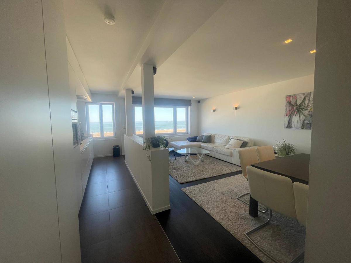 Luxe App - Zeedijk Mariakerke - Prachtig Zeezicht Apartment Oostende Bagian luar foto