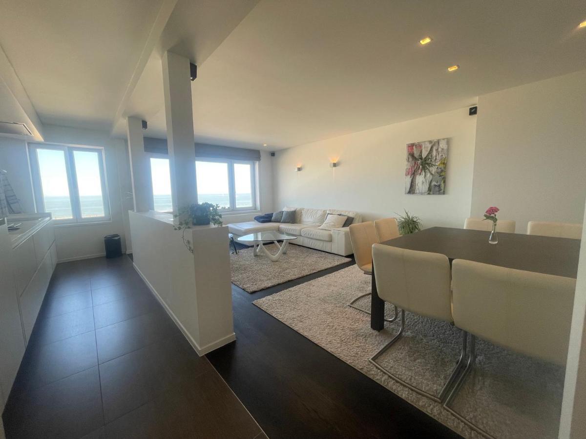 Luxe App - Zeedijk Mariakerke - Prachtig Zeezicht Apartment Oostende Bagian luar foto